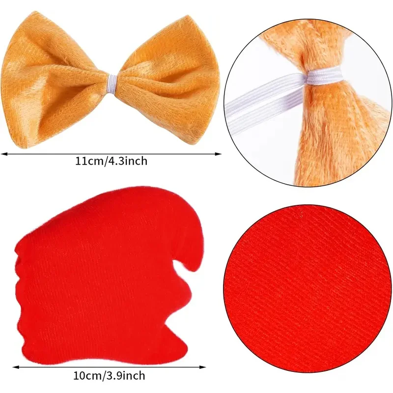 

asdh8@Chicken 3D Animal Costume Set Brown Chick Hen Headband Bowtie Tail Tutu Set for Women Girls Halloween Christmas Cosplay Pa