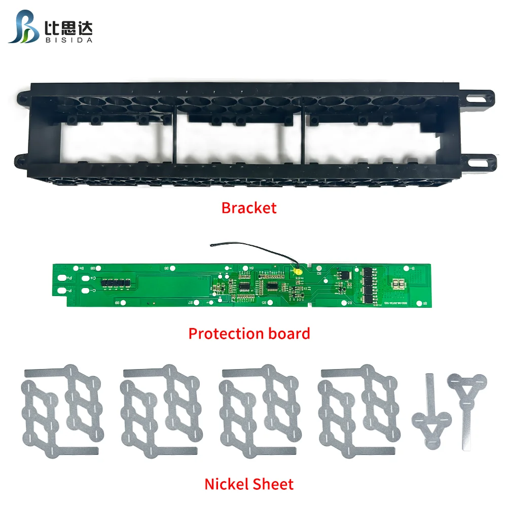 Bisida 10S36V15A split port integrated board with NTC with shell integrated solution scooter battery pack