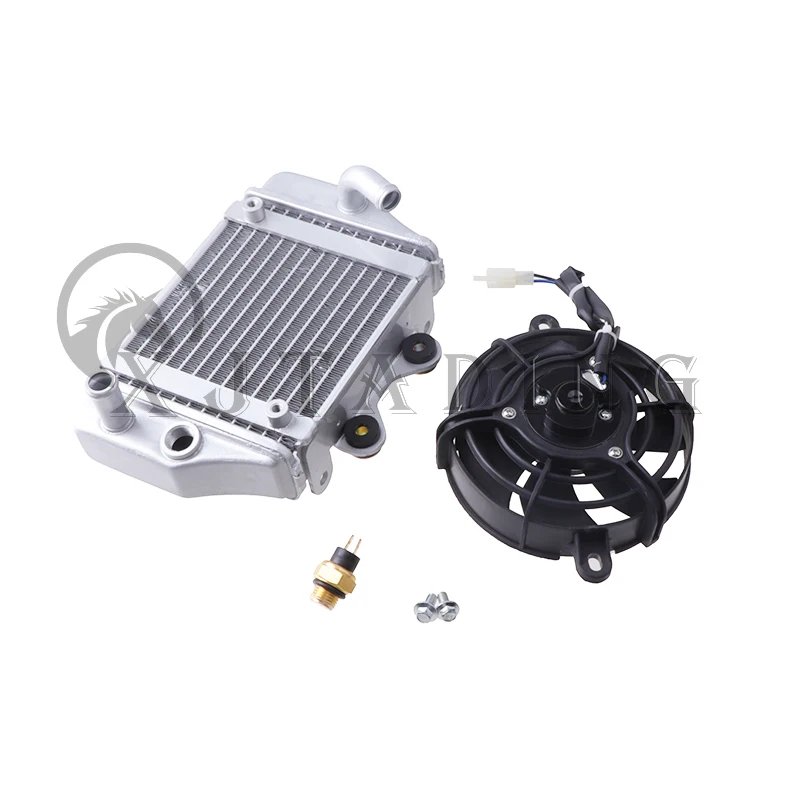 Motorcycle Water Tank Cooler Engine Radiator Assembly For Xmotos Apollo SHINERAY Zongshen Loncin Lifan 150cc 200cc 250cc Engine