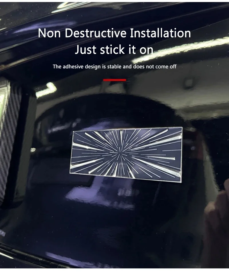 Новая декоративная наклейка PLAID на хвост подходит для задней этикетки типа Y/3, багажная этикетка с логотипом багажа, модель Tesla