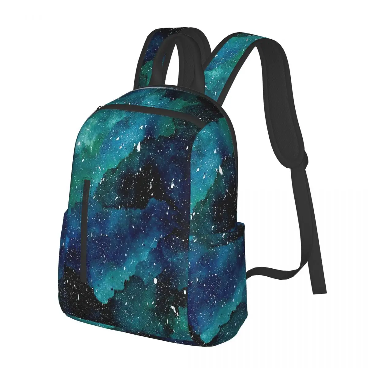 

Emerald Galaxy Student Backpack School Bag Hiking Travel Daypack for Men Women Bookbag Shoulder Bags