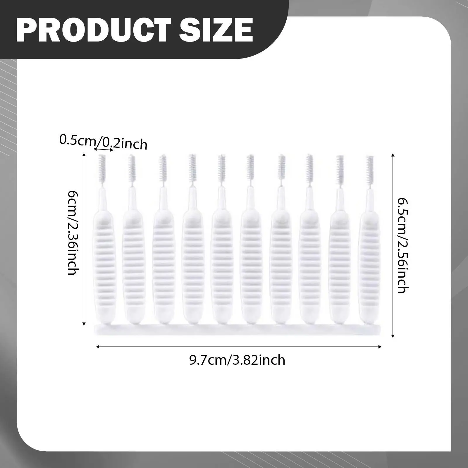 10x Shower Head Cleaning Brush Tools,Small Brushes Repair,Nonslip Anti Clogging Nylon Brush for Phone Hole Bathroom Showerhead