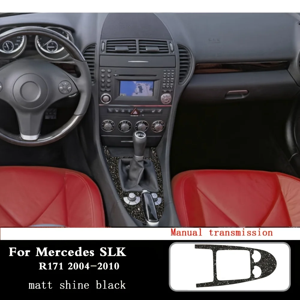 for Mercedes Benz SLK R171 2004-2010 Car Gear Panel Sticker Gear Box Protective Film Car Interior Sticker Car Accessories