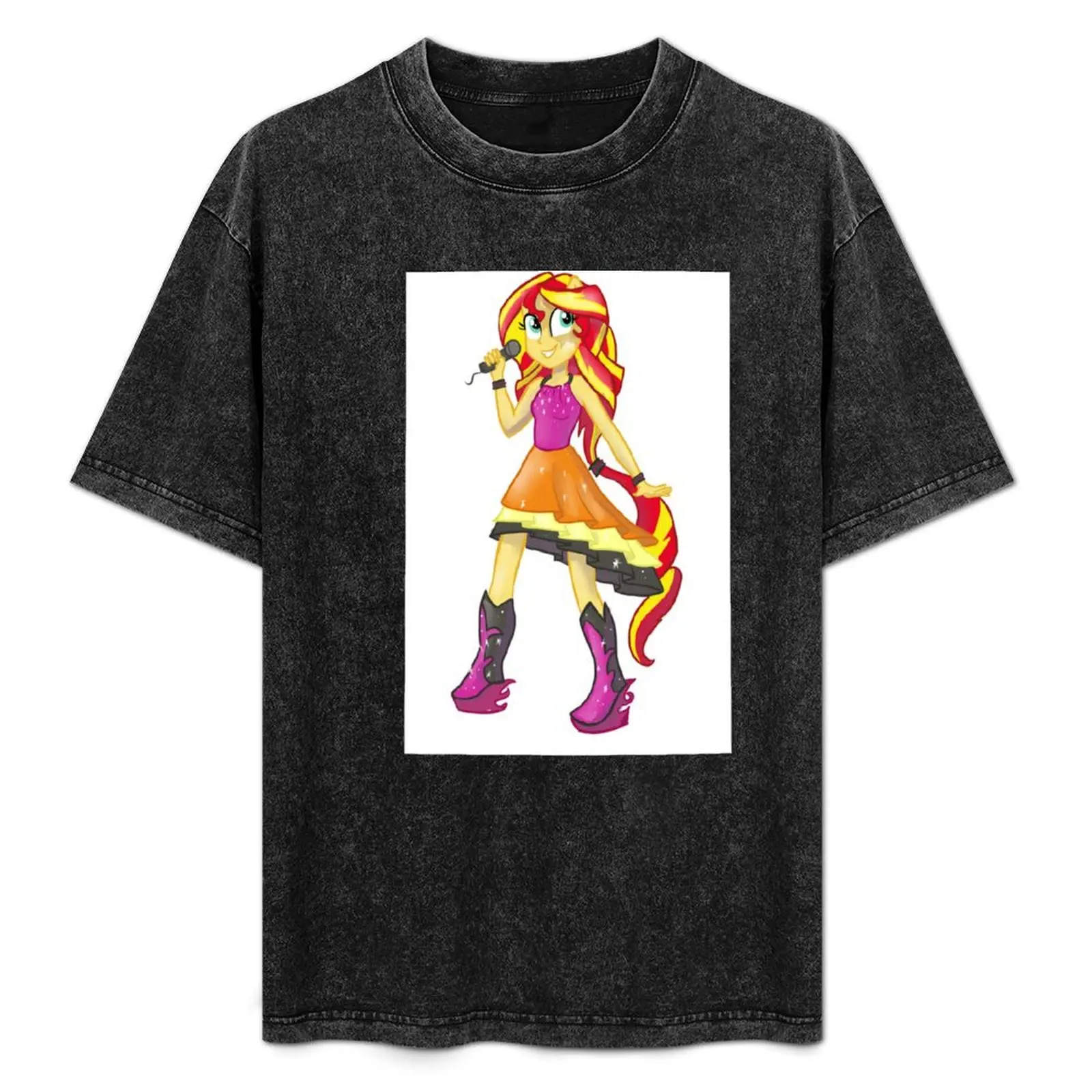 Sunset Shimmer Rainbow Rocks T-Shirt basketball graphic tees animal prinfor boys tshirts for men