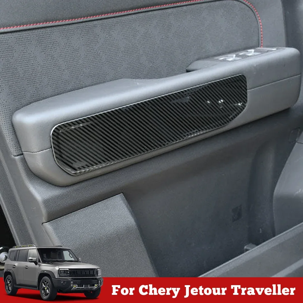 

For Chery Jetour Traveller T2 2023 2024 Car Stainless Steel Door Handle Panel Decorative Cover Modification Accessories