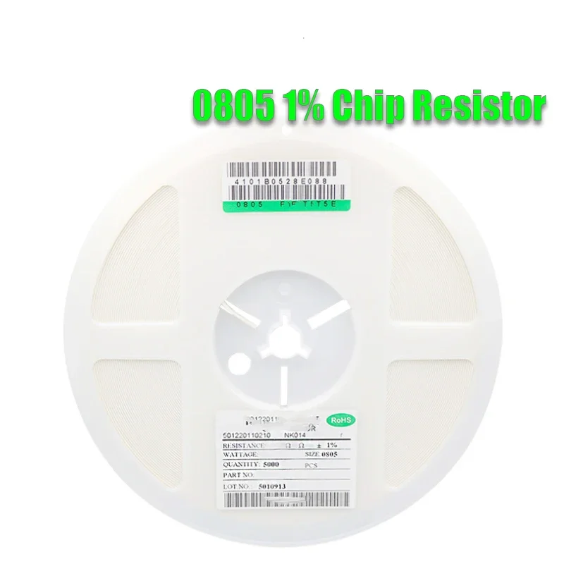 

5000pcs 1% 0805 SMD resistor 0R ~ 10M 1/8W 0 0.1 1 10 100 150 220 330 ohm 1K 2.2K 10K 100K 0R 1R 10R 100R 150R 220R 330R 1M 10M