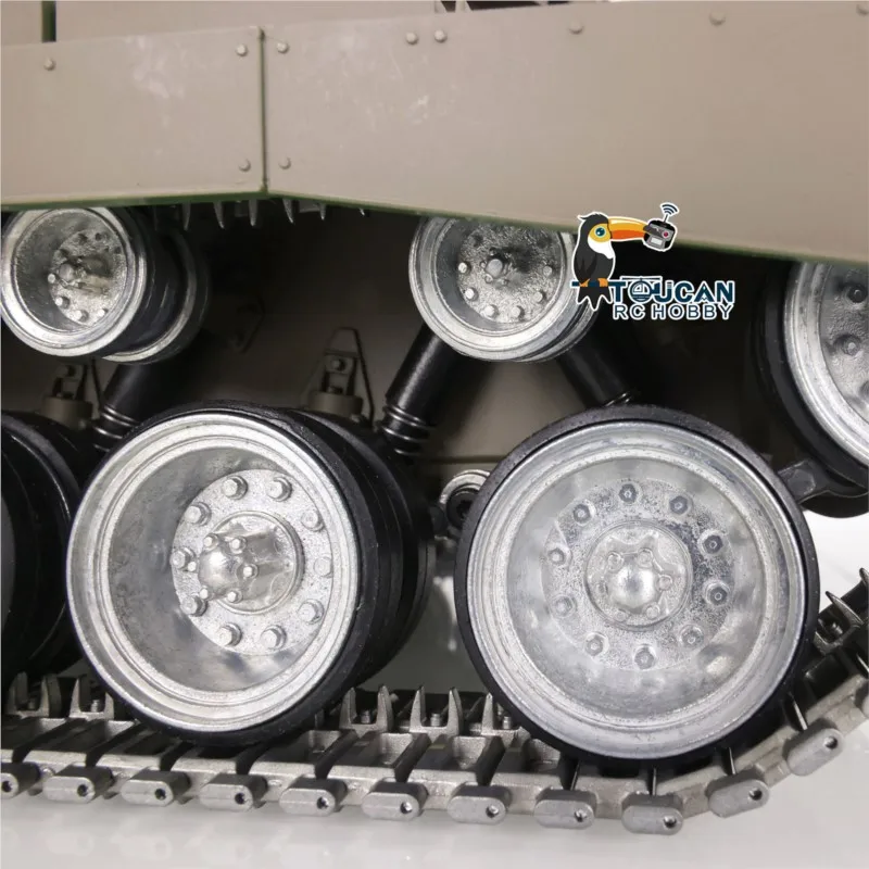 헹롱 1/16 7.0 커스텀 M26 퍼싱 RTR 무선 조종 탱크 3838 메탈 트랙 휠 판저 TR17309
