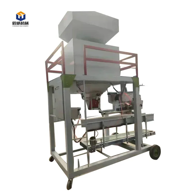 CW 50kg rice close sewing weighing bagging fertilizer feed granular grain pellet automatic packing machine