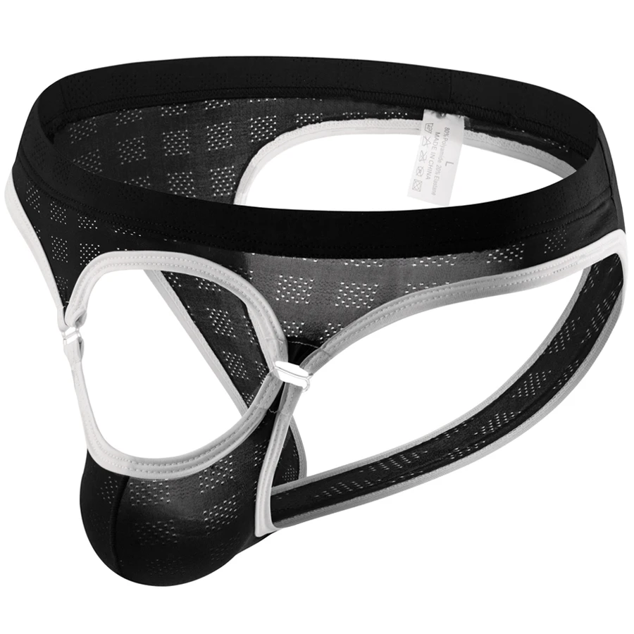 Crotchless Men's Erotic Panties Ice Silk Briefs Underwear Unisex Underpant Backless Jockstrap Sexy Adult Man Sex Lingerie Couple