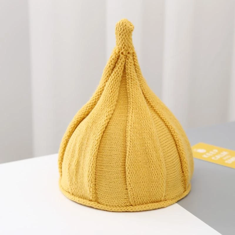 South Korea autumn parent-child wool hat boys and girls fashion cute knit hat pointed hat nipple hat winter