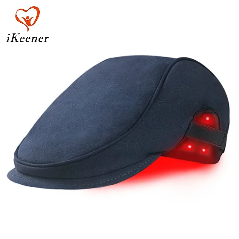 

Hair Growth Laser Cap 660nm 850nm Timer Hair Growth Beret Hat Red Light Infrared Light Therapy Device Anti-Hair Loss