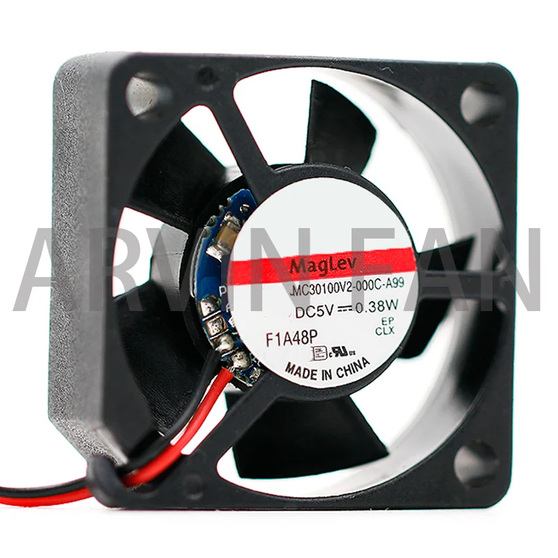 2cps 30mm Fan MC30100V2-000C-A99 3010 5V 0.38W Quiet Cooling Fan 4.6CFM 8000RPM