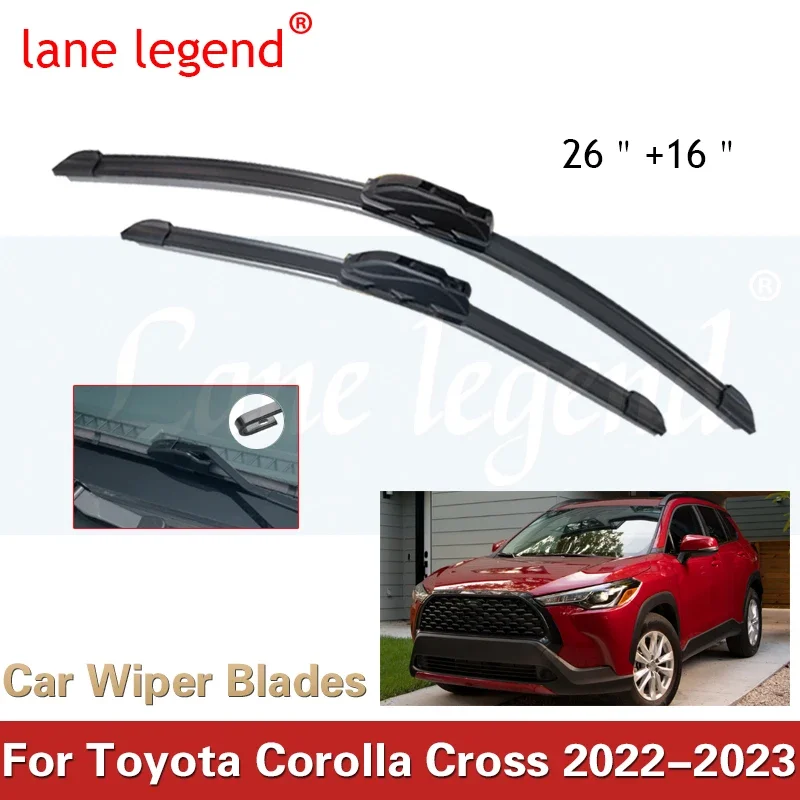 Car Wiper Blade For Toyota Corolla Cross 2022-2023 Windshield Rubber Silicon Refill FrontWindow 26\