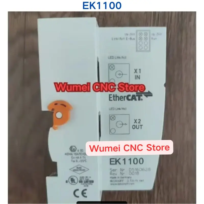 Second-hand Test OK original module EK1100 If You Need Other Specifications, Please Consult