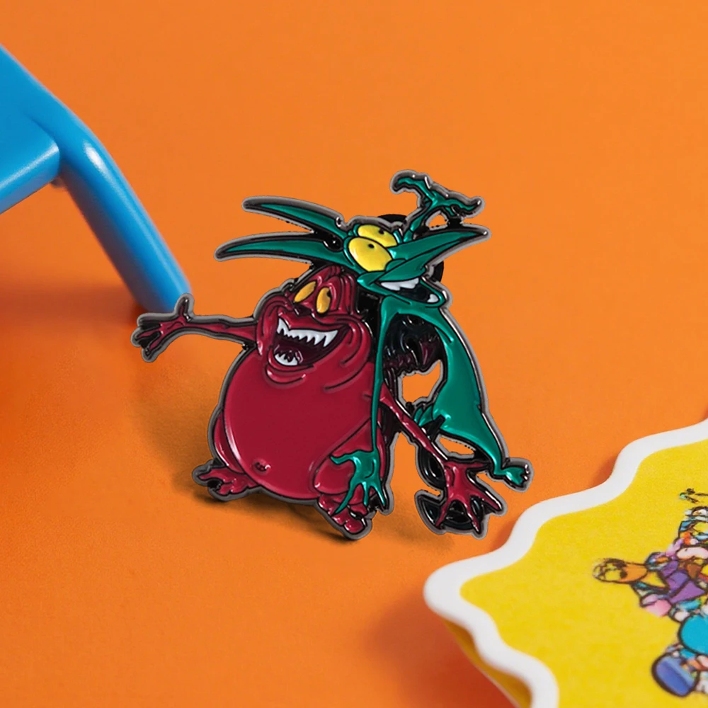 Kawaii Animals Brooch Anime Character Enamel Pin Cartoon Movie Peripheral Badge Fashionable and Creative Halloween Decoration