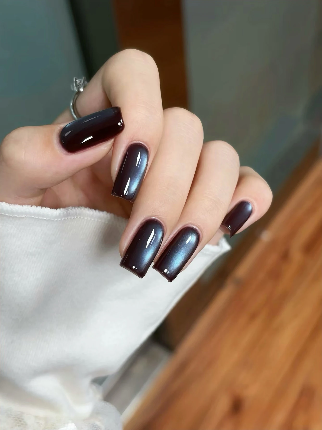 TC 10 ml bruin blauw kat ogen gel nagellak 2025 populaire sprankelende chocolade blauw licht glazen kraal nail art nagelbenodigdheden