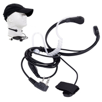 Retevis Throat Mic Walkie-Talkie Headset Transceiver Covert Tube Finger PTT Earpiece For UV 5R UV 82 RT622 RB618