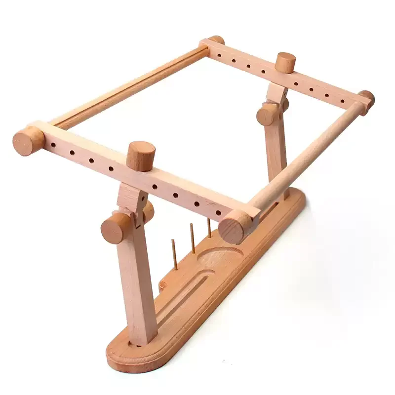 

Beechwood Hoop Clamp, Multi-Functional Craft Holder French Embroidery Stand, Adjustable Tabletop Cross Stitch Frame