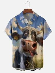 Cartoon Animal Graphic Men's Funny Shirt 3D Print Quick Dry Short-sleeved Tops Summer Casual Men's Clothes Street fashion Shirts