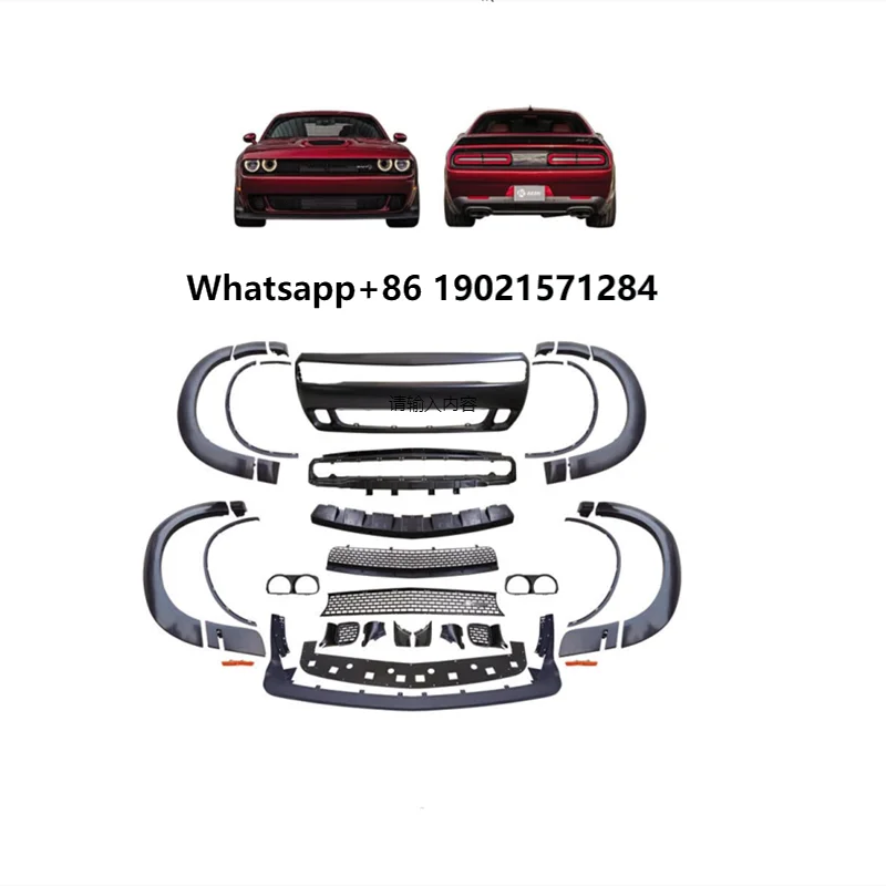 

Front Bumper Body Kit for Dodge Challenger 2015-2023 Upgrade Demon Style Dodge Challenger Front Bumper Wide Body Kit