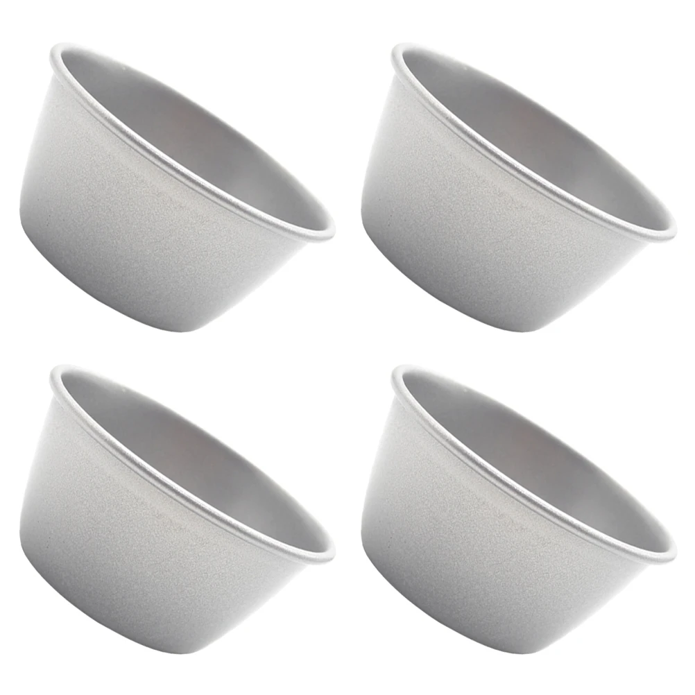 

4 Pcs Baking Cups Pudding Mold Equipment Supplies Statue Cupcake Molds for Silver Bakingcup