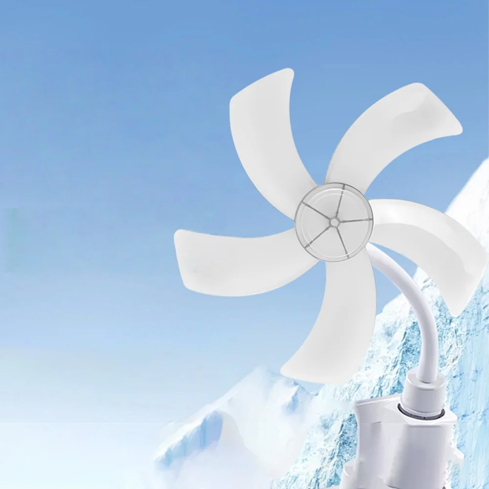 1PC Five-Blade Indoor Ceiling Socket Fan With Switch, Strong Airflow And Quiet Operation For Home, Bedroom Or Office Cooling