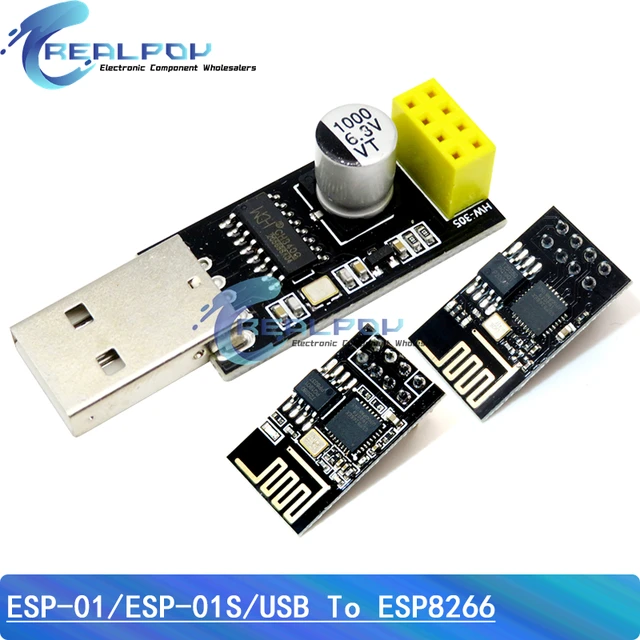 Adapter programatora ESP01 UART GPIO0 ESP-01 ESP-01S Adaptater ESP8266 CH340G USB do ESP8266 szeregowa bezprzewodowa płyta rozwojowa Wifi