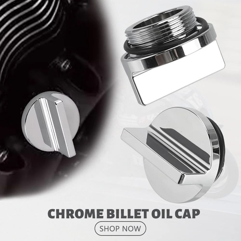 For Kawasaki Ninja ZX-6 ZX-6R ZX-6RR ZX636 ZX600E ZX-9R Voyager XII ZG1200 Motorcycle Accessories Chrome Billet Oil Filler Cap