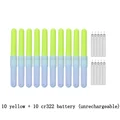 yellow and battery