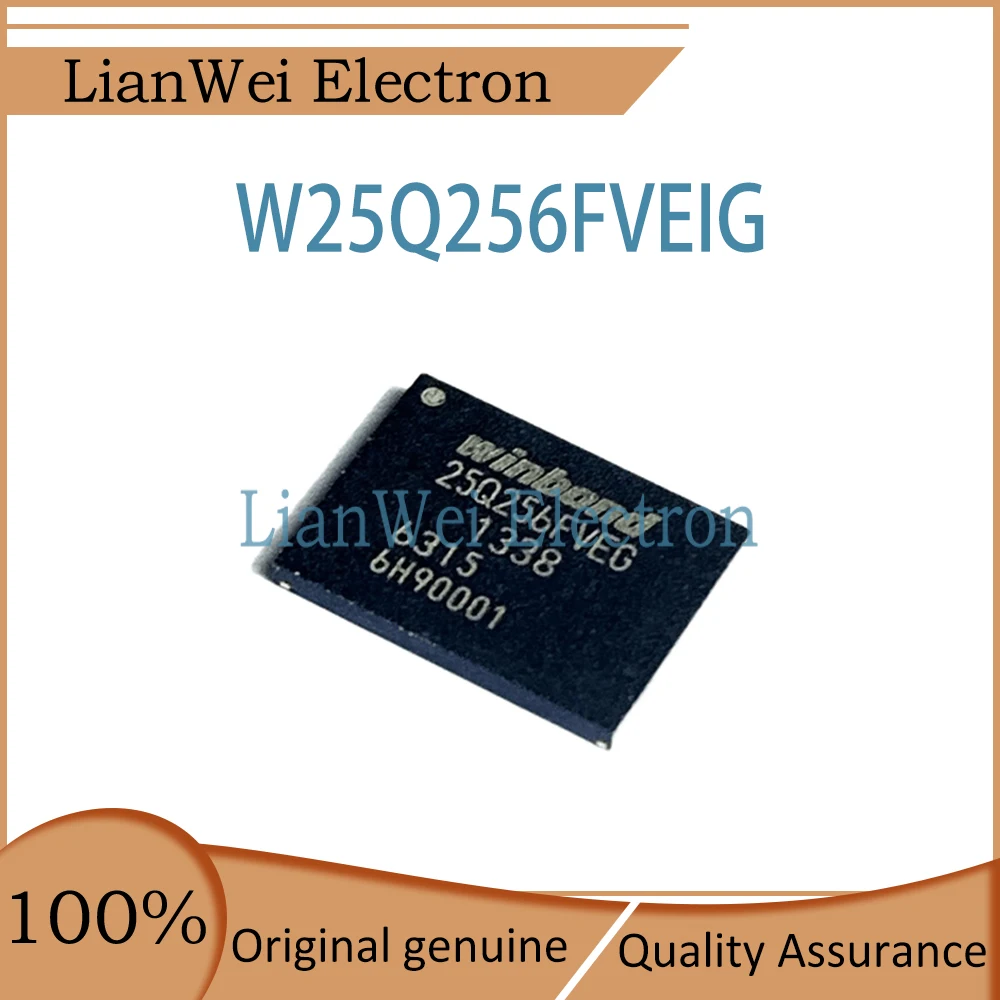 (1-10 Piece)100% New 25Q256FVEG W25Q256FVEIG W25Q256 W25Q256FVEG IC FLASH Chipset WSON-8