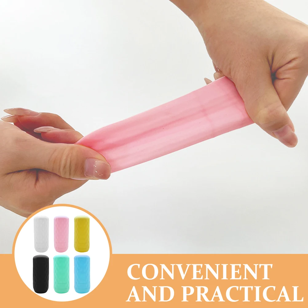 

6pcs Leak Proof Travel Bottles Silicone Covers Elastic Sleeves Container Protective Case For Shampoo Body Wash Hygienic