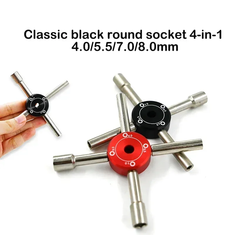 RC Cross Wrenches Sleeve4.0/5.5/7.0/8.0mm Maintenance tools For RC Car HSP 94123 94122 94111 94188