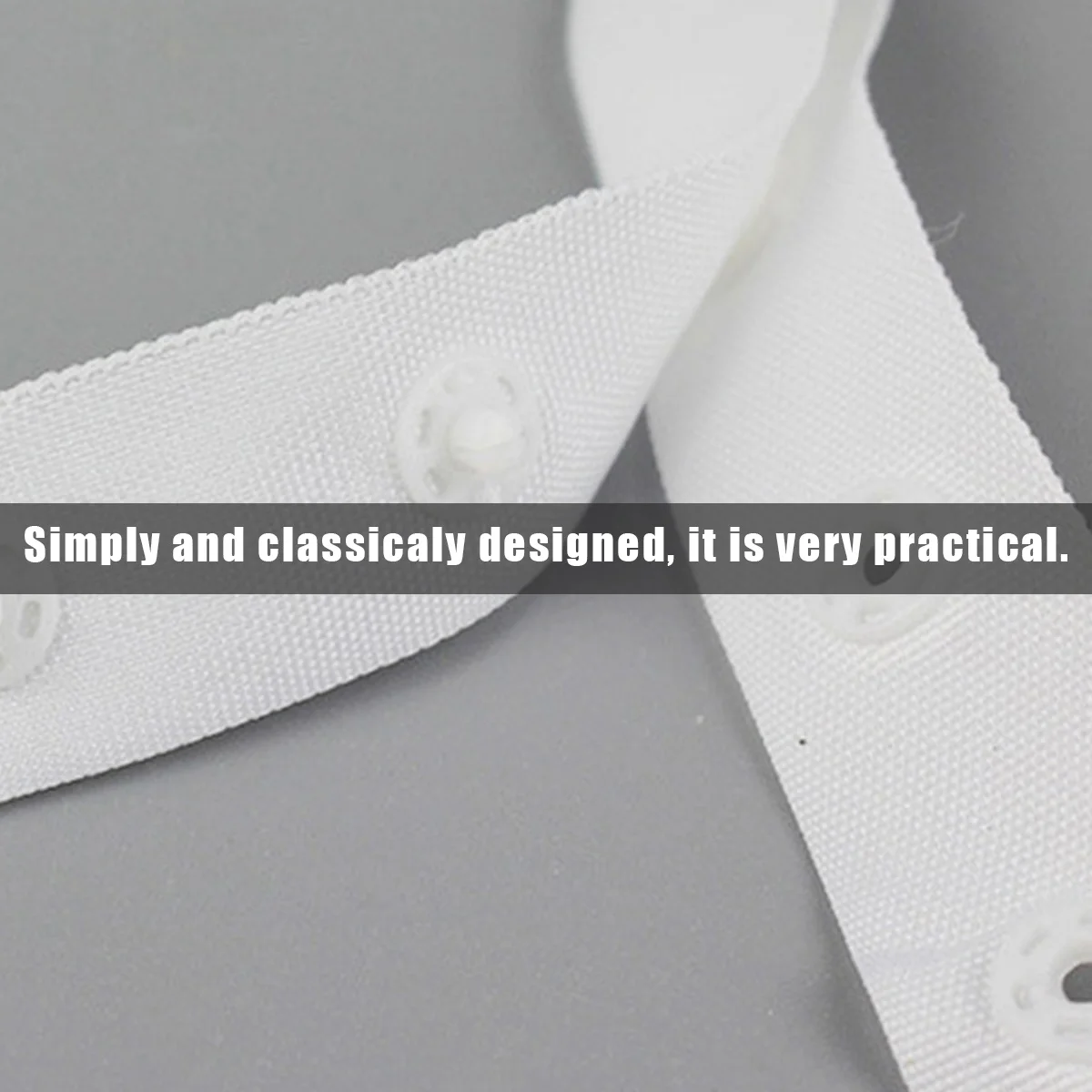 

2pcs 2 Rolls 1.8Cm Snap Fastener Webbing Belt For Quilt Cover Curtain Clothing Repair Press Buckle Snapper Diy Replacement Tool