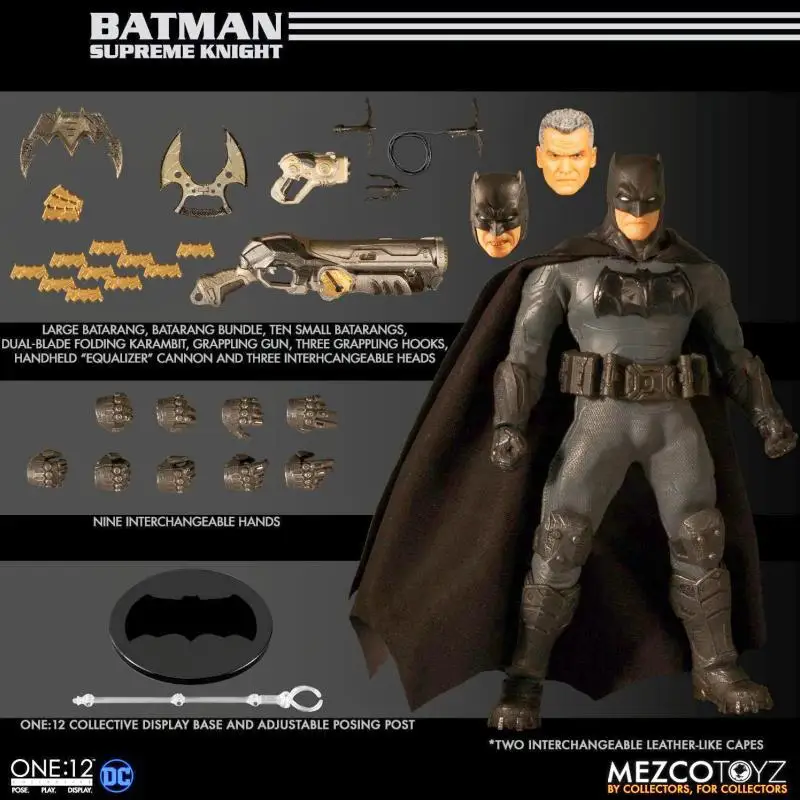 

Original Mezco One:12 Collective Comics Supreme Knight Batman 1/12 In Stock Action Collection Figures Model Toys Gift