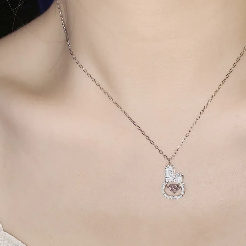 

MDL Moissanit1 style absolutely beautiful explosive models jumping heart cartoon kt cat kitty rabbit love spirit pendant