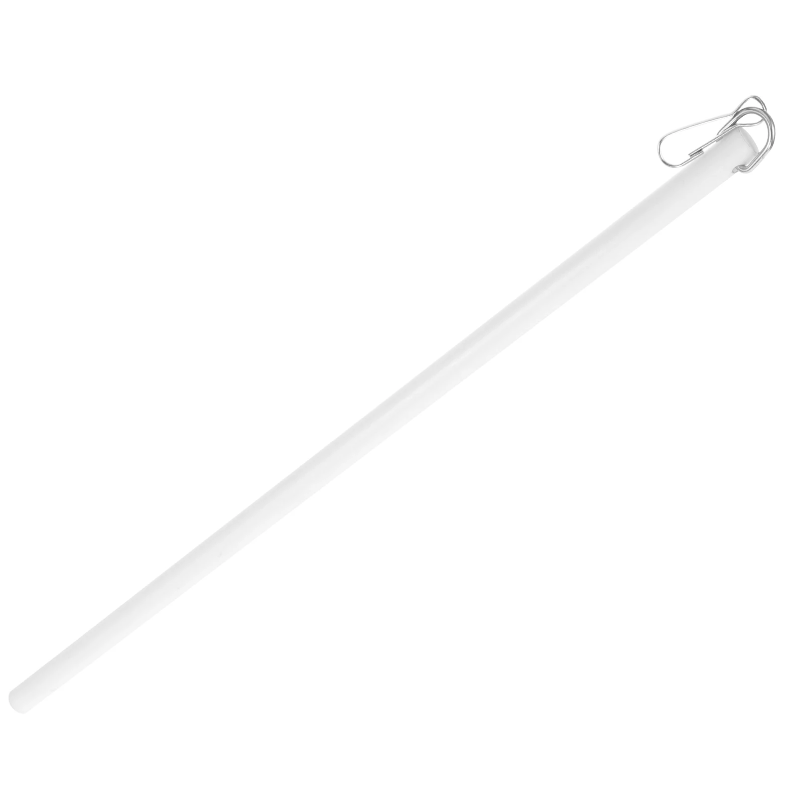 

17 Inch White Acrylic Curtain Pull Swivel Rod Drapery for Curtains Lightweight Easy Install No Tools for Blinds