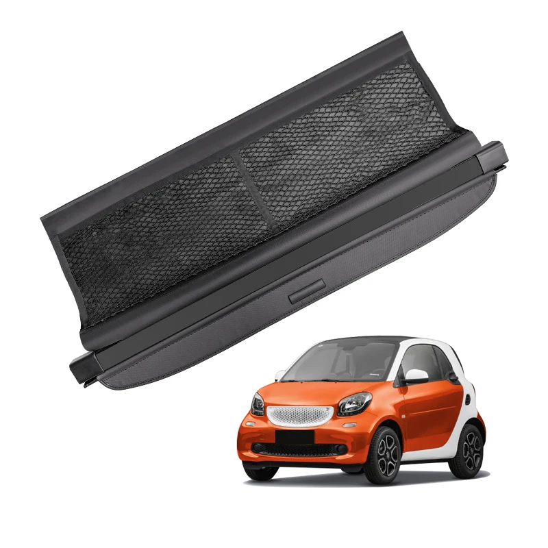 

For Benz Smart Fortwo 2009-2022 Cargo Cover Trunk Retractable Parcel Rack Waterproof Shield Privacy Auto Accessories