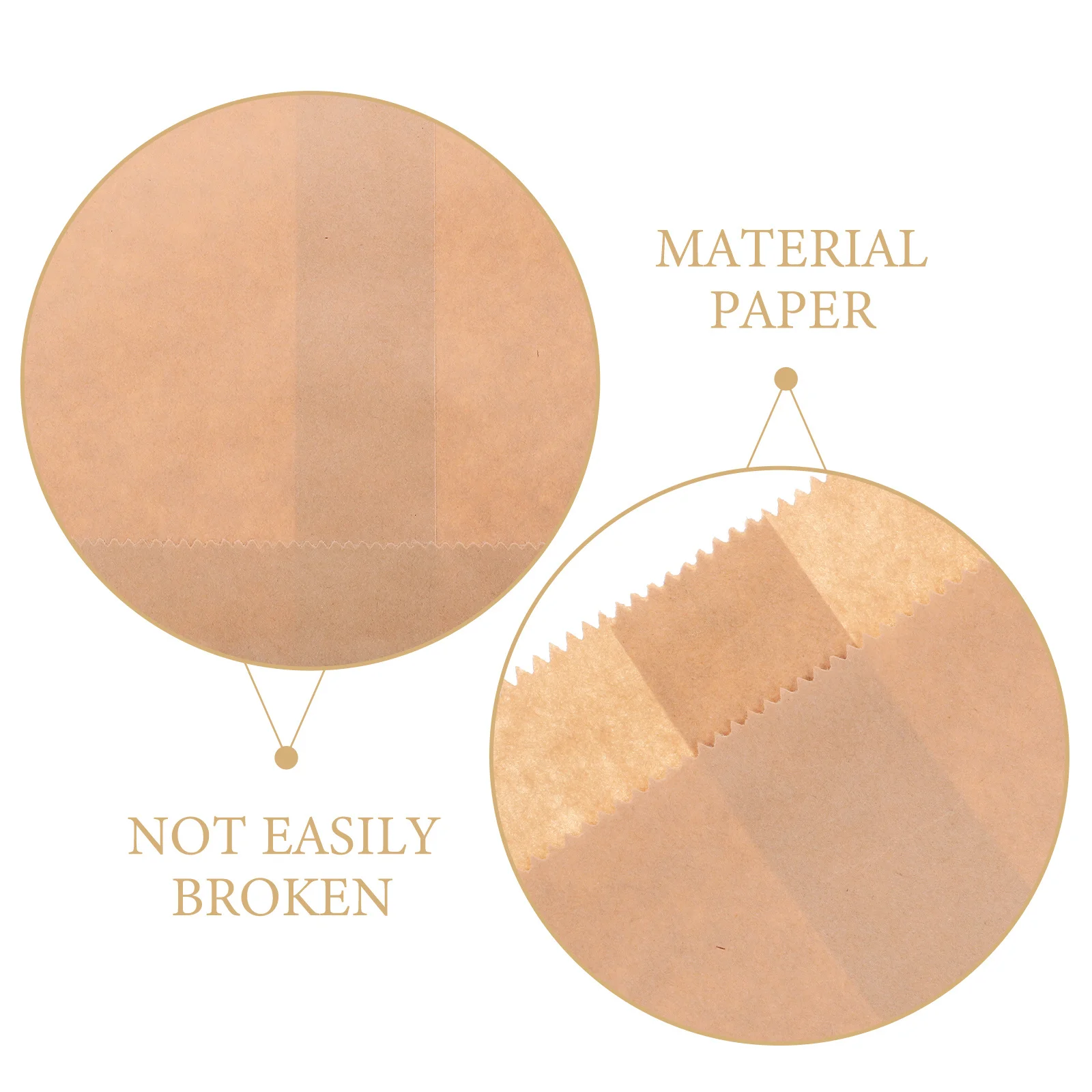 

100 Pcs Disposable Food Paper Bags White Candy Biscuit Packing Cookies Storage Picnic