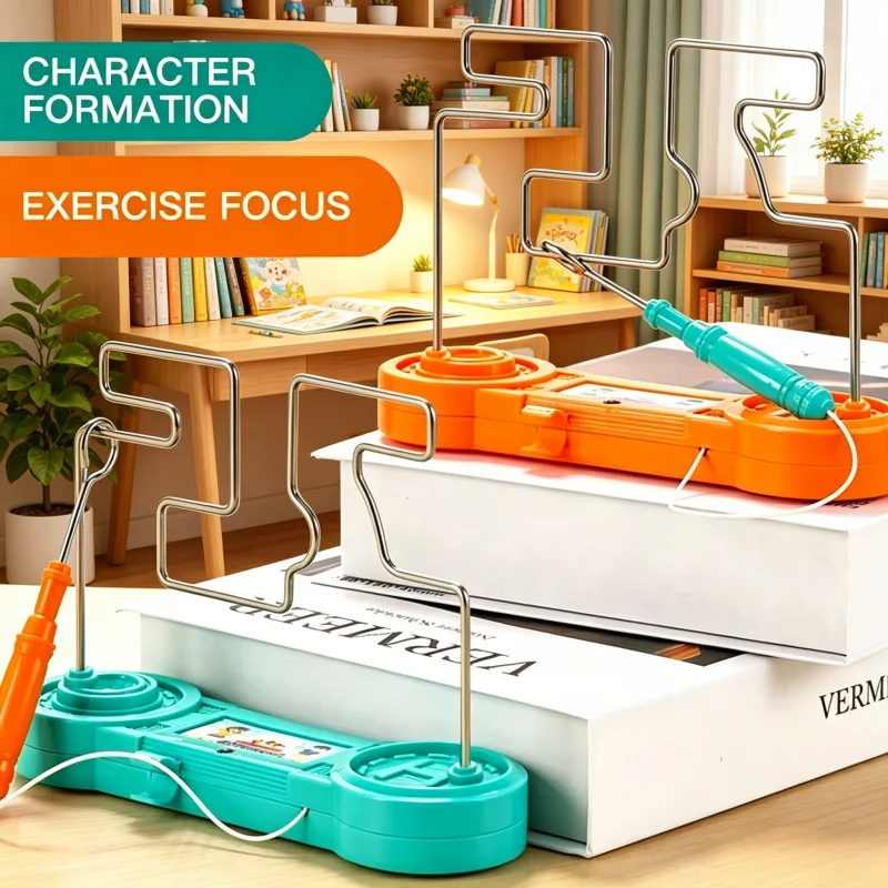 Fire Line Impact Electric Touch Maze - Interactive Children's Puzzle for Focus Training & Creative Gift