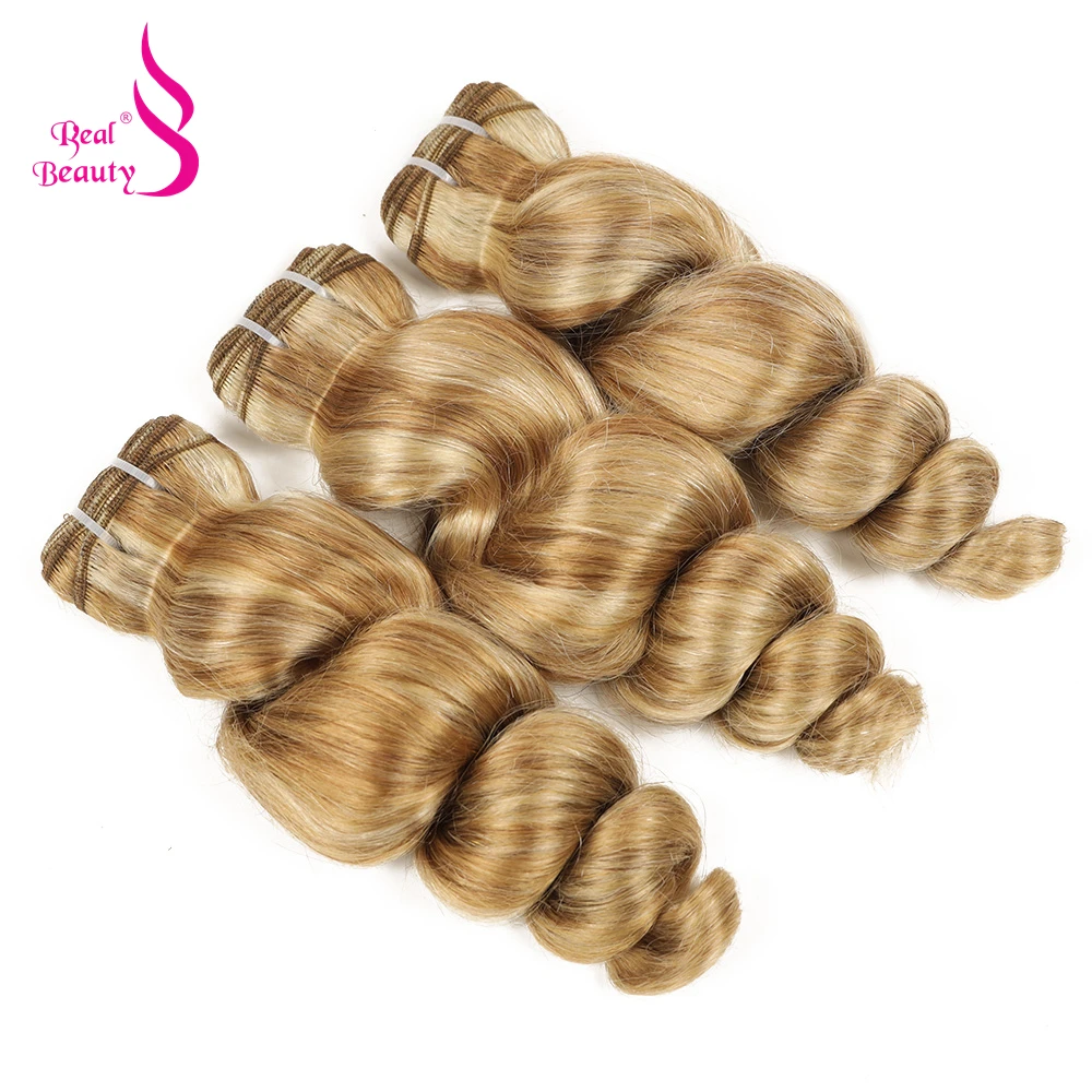 حزم الشعر البشري المموج الطبيعي 14-28 بوصة الجسم موجة البرازيلي شعر ريمي لحمة مزدوجة الرماد شقراء تسليط الضوء على خياطة في ينسج 100 جرام/قطعة