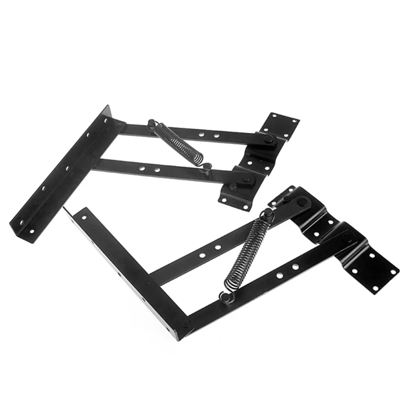 2pcs Lift Up Top Folding Hydraulic Tea Table Hinge Furniture Lift Up Rack For Computer Table Table Lifter Hardware Rack Shelf