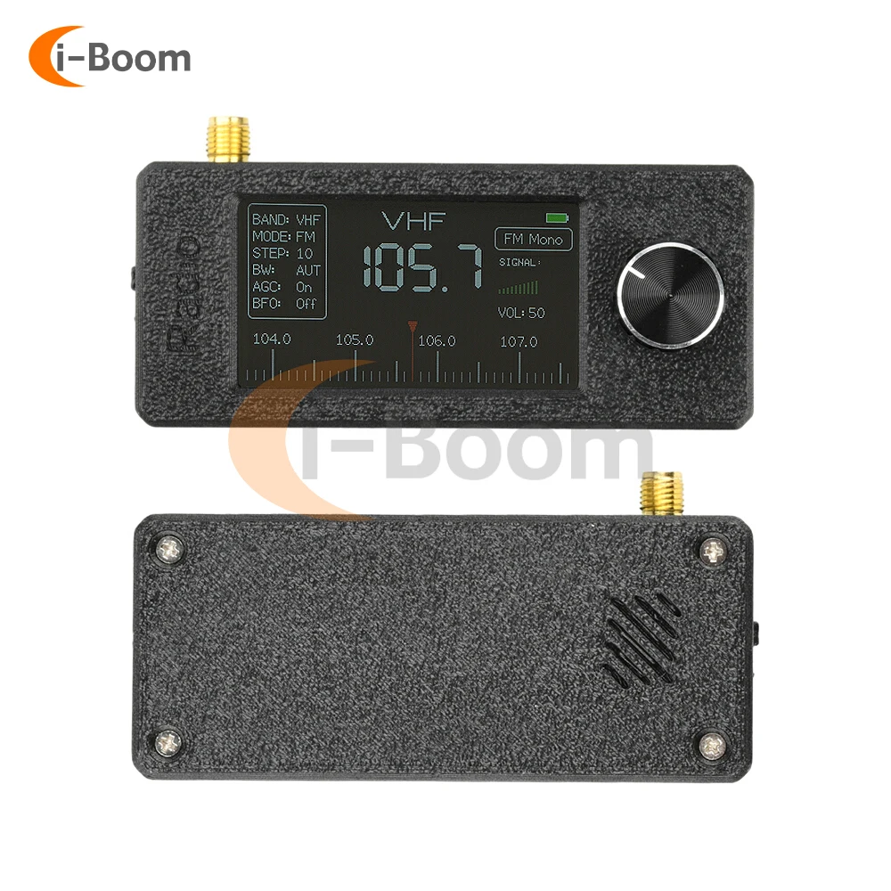 

Full Band Radio LSB/USB/AM/FM 9.9~108 MHz Adjustable Mini Shortwave Radio Receiver with 1.9-inch IPS Display USB Charging