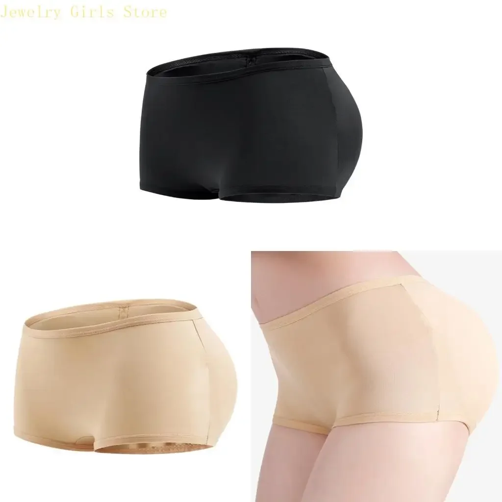 Comfortable Low Waist Panties For Women Natural Butt Enhancement Removable Booty Pads Butt Lifting Shapewear Underwear D0UB