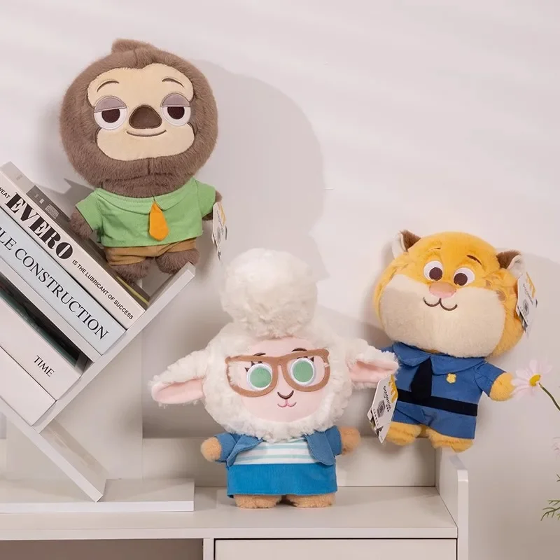 

25cm Crazy Zootopia Sloth Leopard Officer Sheep Deputy Mayor Plush Toy Cute Cartoon Pillow Doll Children Birthday Christmas Gift