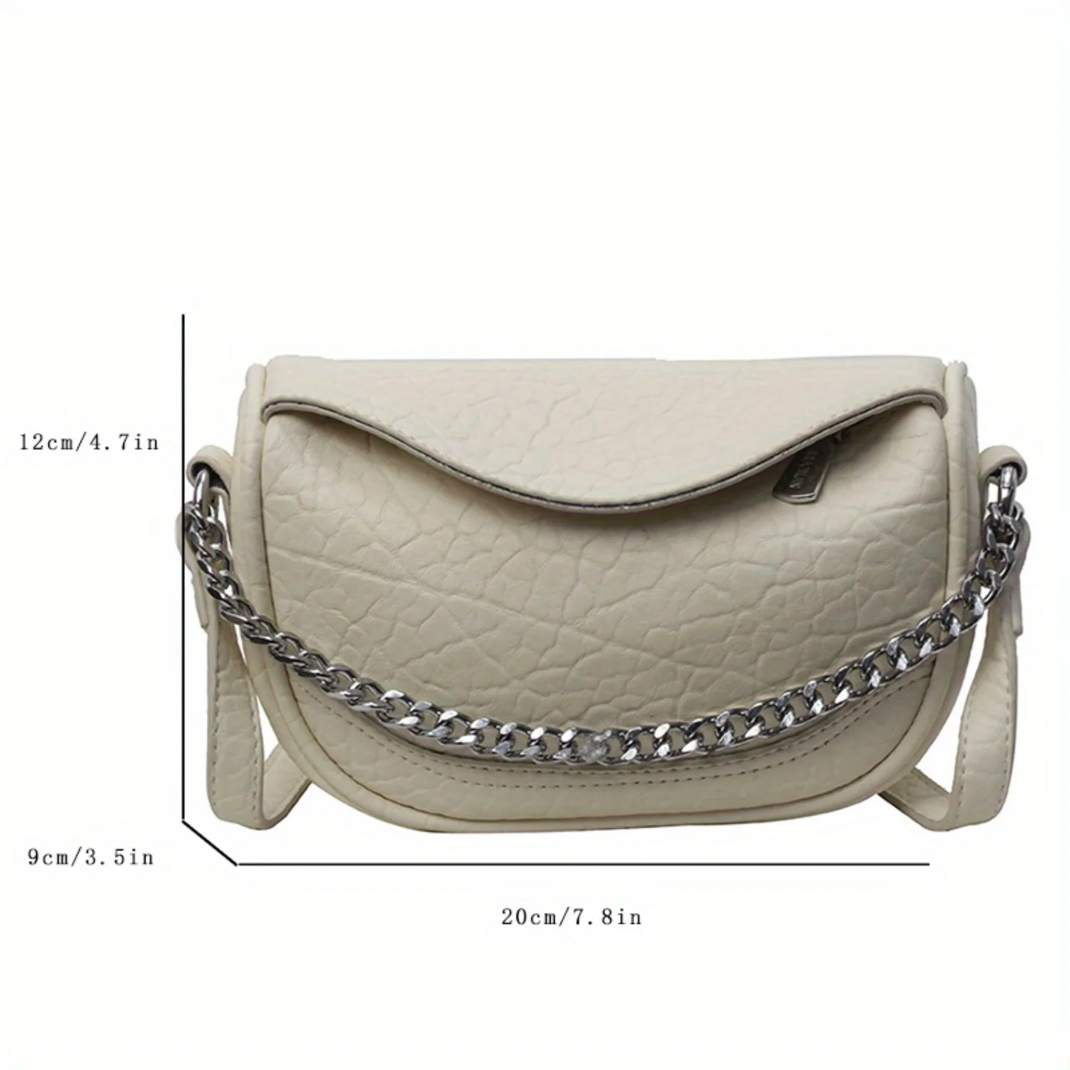 Fashionable Chain Crossbody Bag for Women - Stylish Shoulder Purse, Versatile PU Leather Dumpling Bag