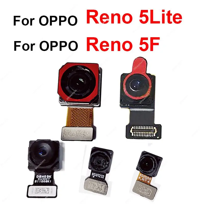 For Oppo Reno 5 Lite Reno 5 F Front Rear Main Camera Flex Cable Primary Back Selfie Front Facing Camera Flex Cable Parts