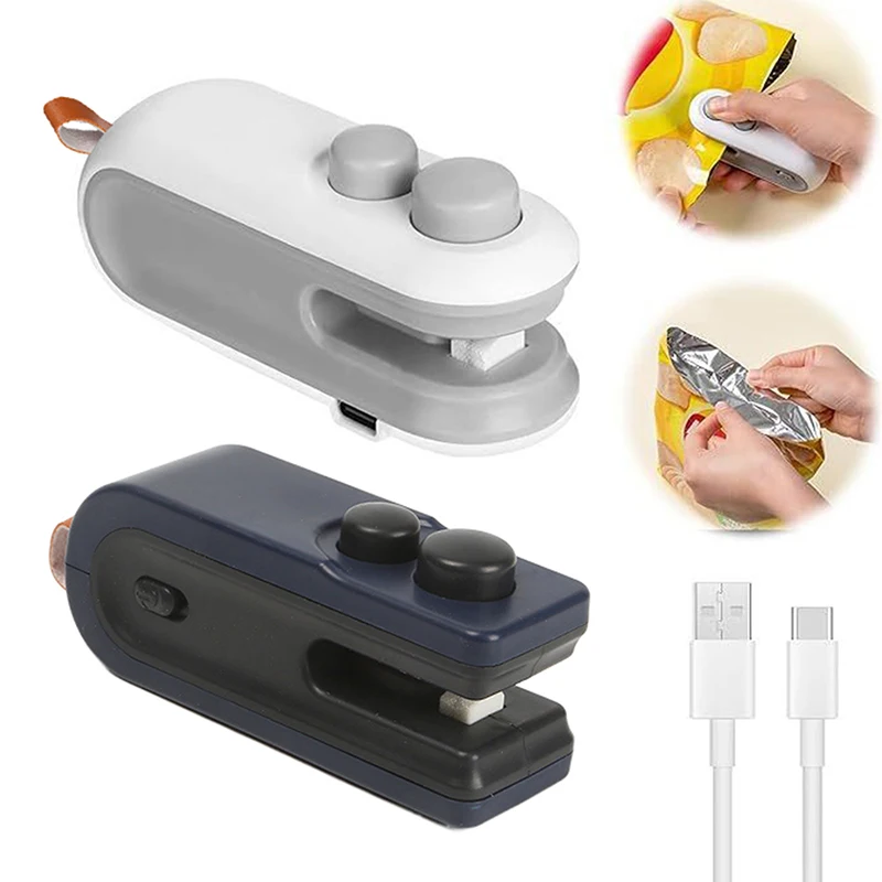 New Release 2026, Compact Bag Sealer, Dual Purpose Magnetic Food Seal Tool, USB Rechargeable