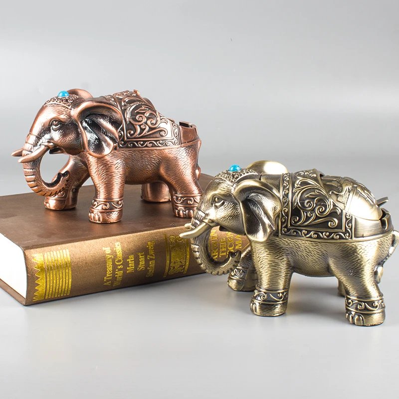 

Southeast Asia Good luck Wealth God elephant ashtray mascot HOME office shop BAR CLUB Decoration bring fortune gift