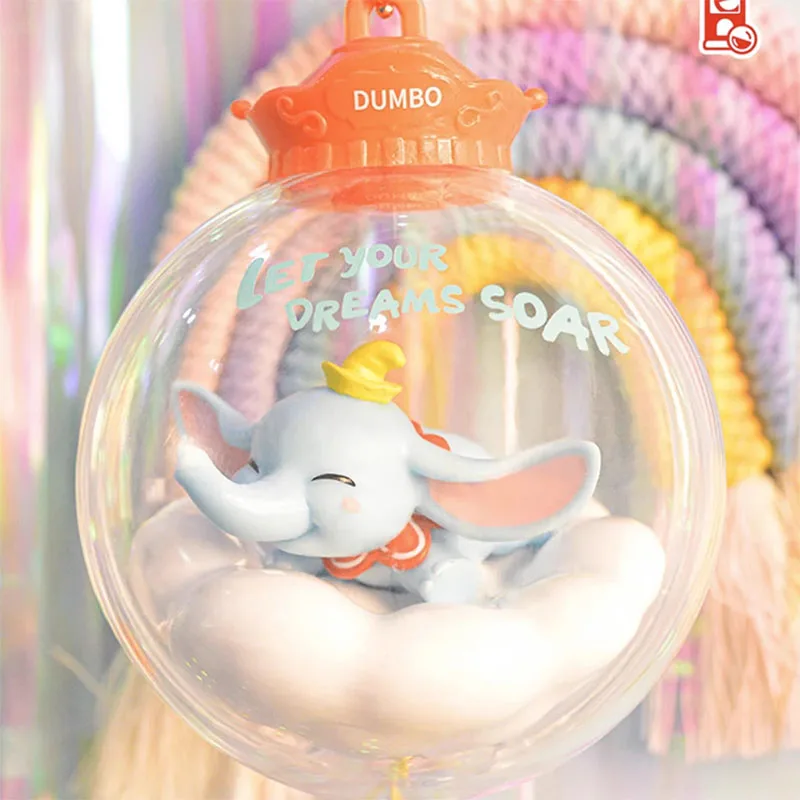 The Figure Disney Dumbo Wishing Wind Chimes Crystal Ball Action Figure Doll Toys Kawaii Dumbo Doll Toys Gifts for Kid