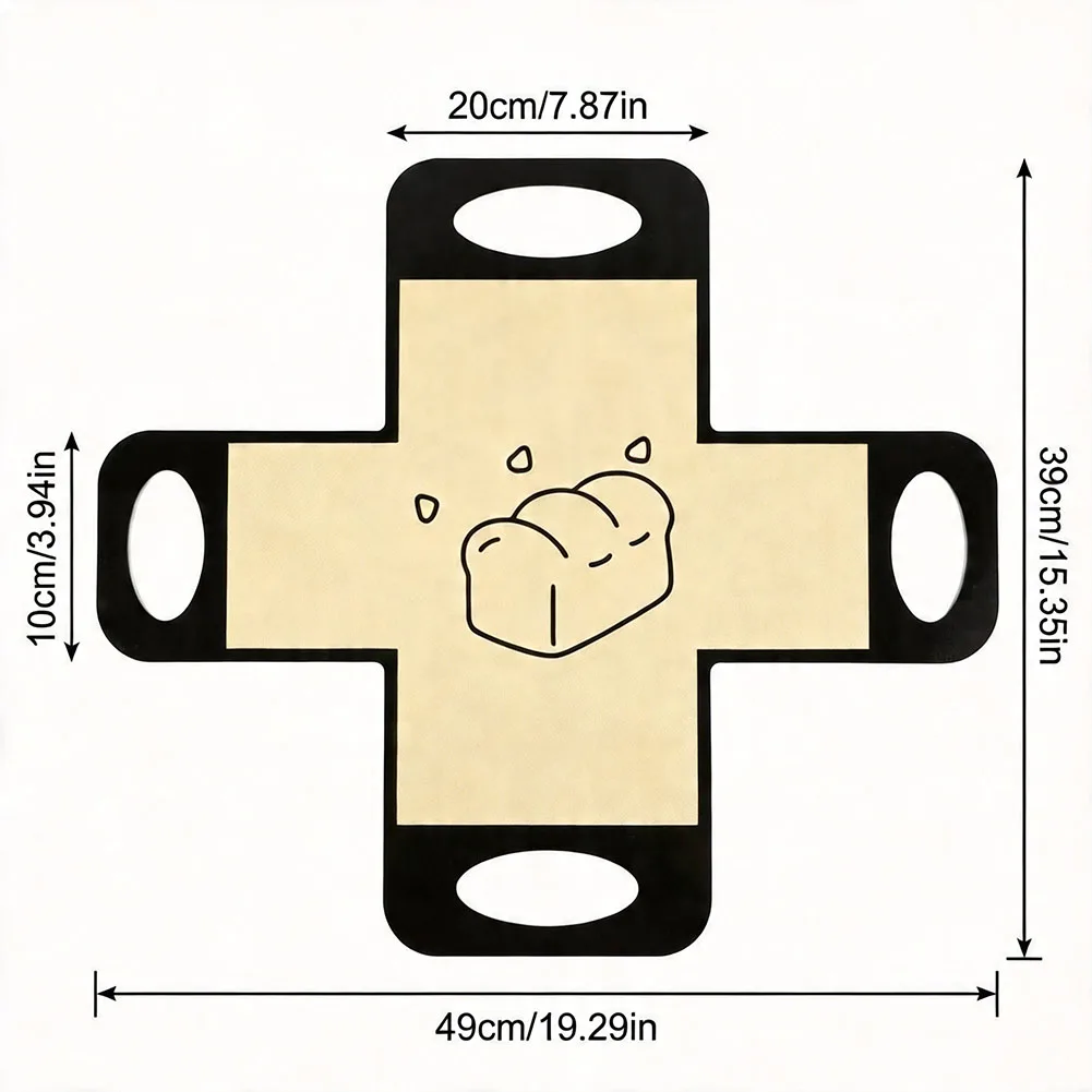 Silicone Bread for sling for Dutch Oven Transfer with Four Handles Non Baking Mat Reusable for Consistent Bread Release